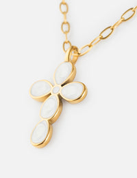 Eternal Light Cross Paperclip Chain Necklace Christian Jewelry