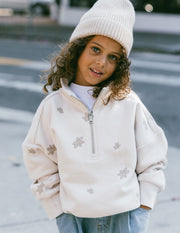 Floral Kids Half-Zip Jacket Christian Outerwear