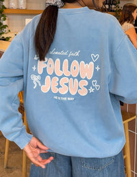 Follow Jesus Unisex Crewneck Christian Sweatshirt