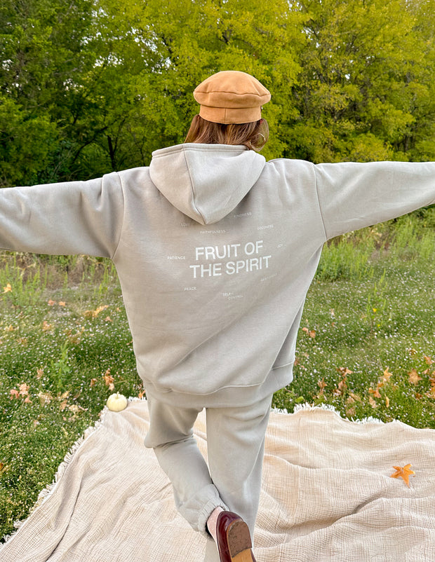 Fruit of the Spirit Grey Unisex Hoodie Christian Sweatshirt