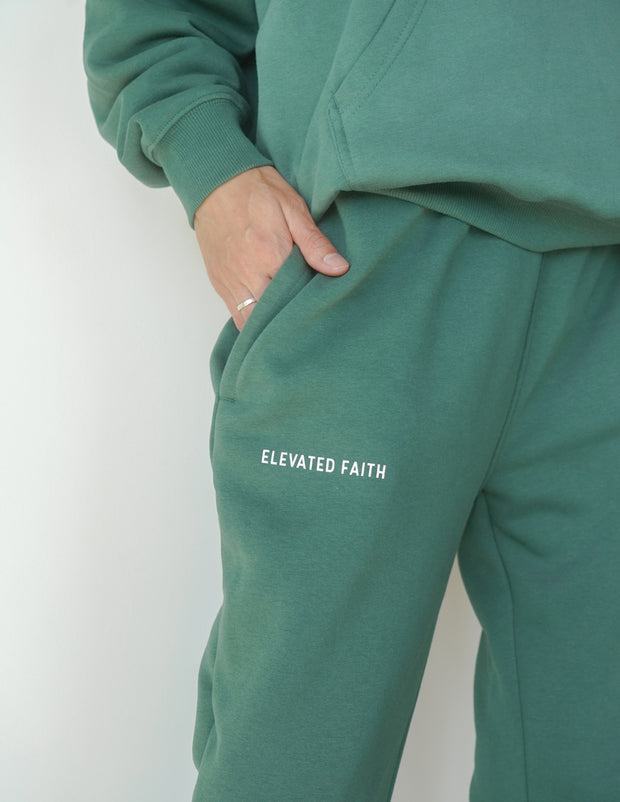 God Is Always With Me Green Unisex Sweatpant Christian Apparel