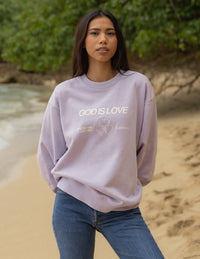 God Is Love Unisex Crewneck Christian Sweatshirt