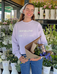 God Is Love Unisex Crewneck Christian Sweatshirt