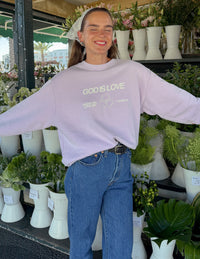 God Is Love Unisex Crewneck Christian Sweatshirt