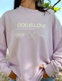 God Is Love Unisex Crewneck Christian Sweatshirt