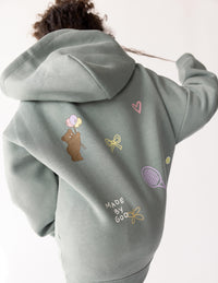 God Made Me Kids Hoodie Christian Children's Sweatshirt