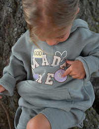 God Made Me Kids Hoodie Christian Children's Sweatshirt