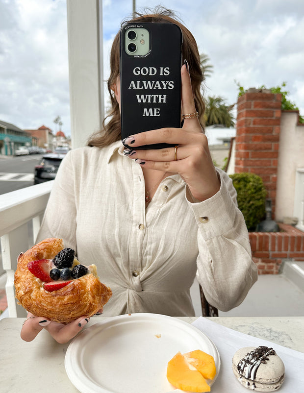 Black God is Always With Me Phone Case