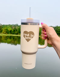 God is Love 40 oz Tumbler, Christian Tumblers