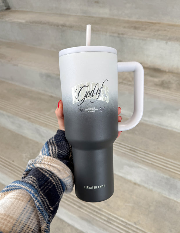 God of Miracles 40 oz Ascend Tumbler Christian Home Decor