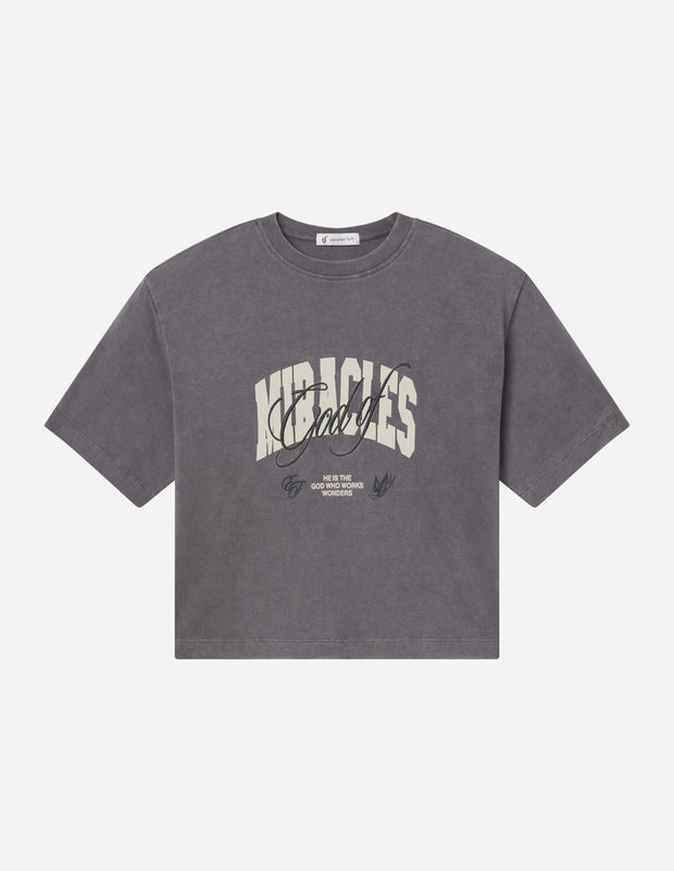 God of Miracles Cropped Women's Tee Christian T-Shirt