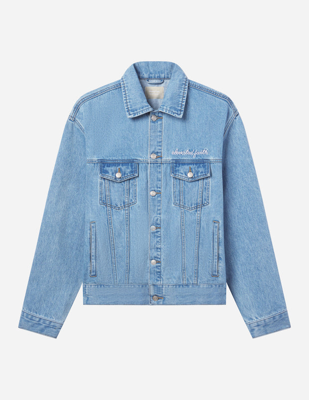 God of Miracles Denim Jacket Christian Outerwear