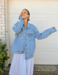 God of Miracles Denim Jacket Christian Outerwear