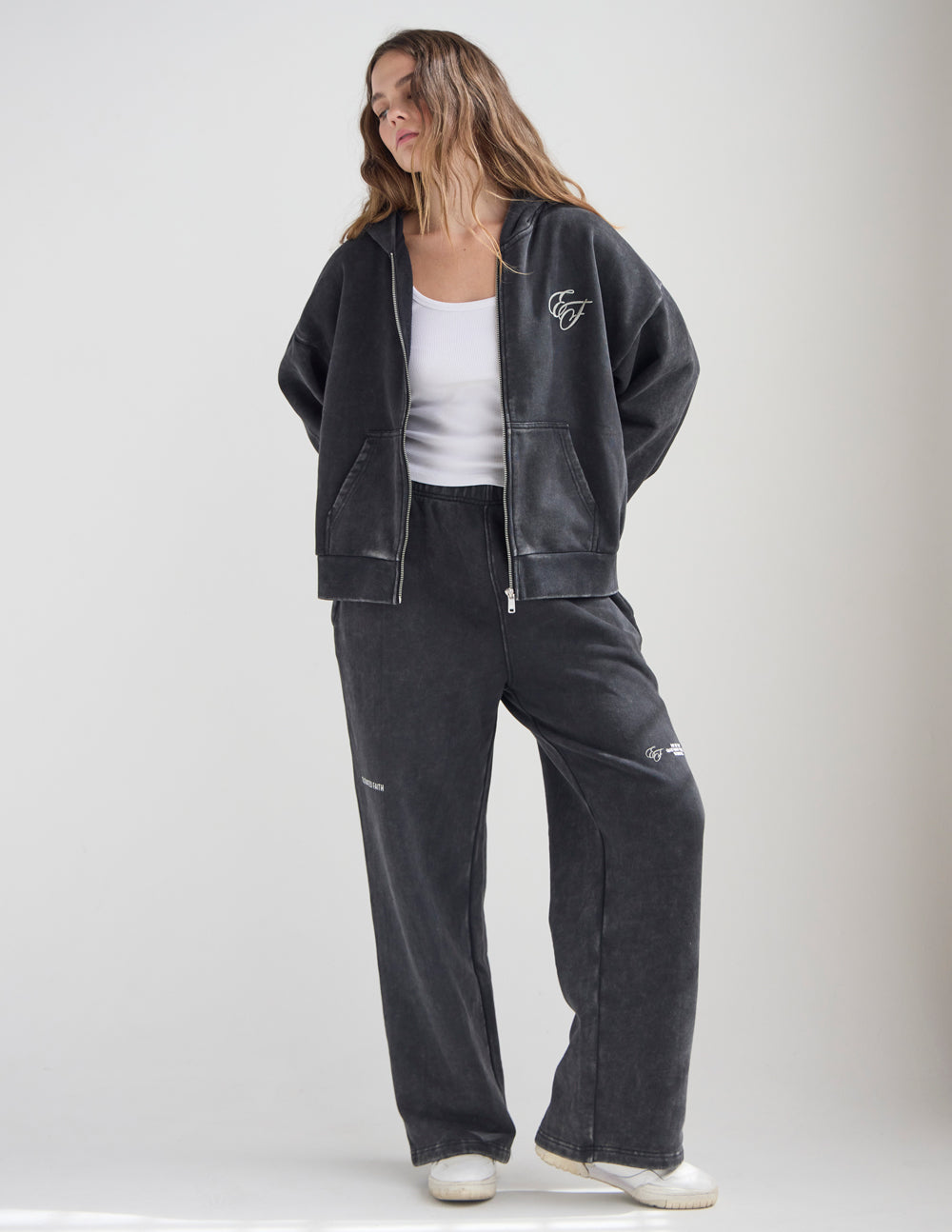 FCRB GOD XXX HOODIE （L）pants（M） God Heals Christian Premium Fleece Hoodie Set Sale - GuidingCross