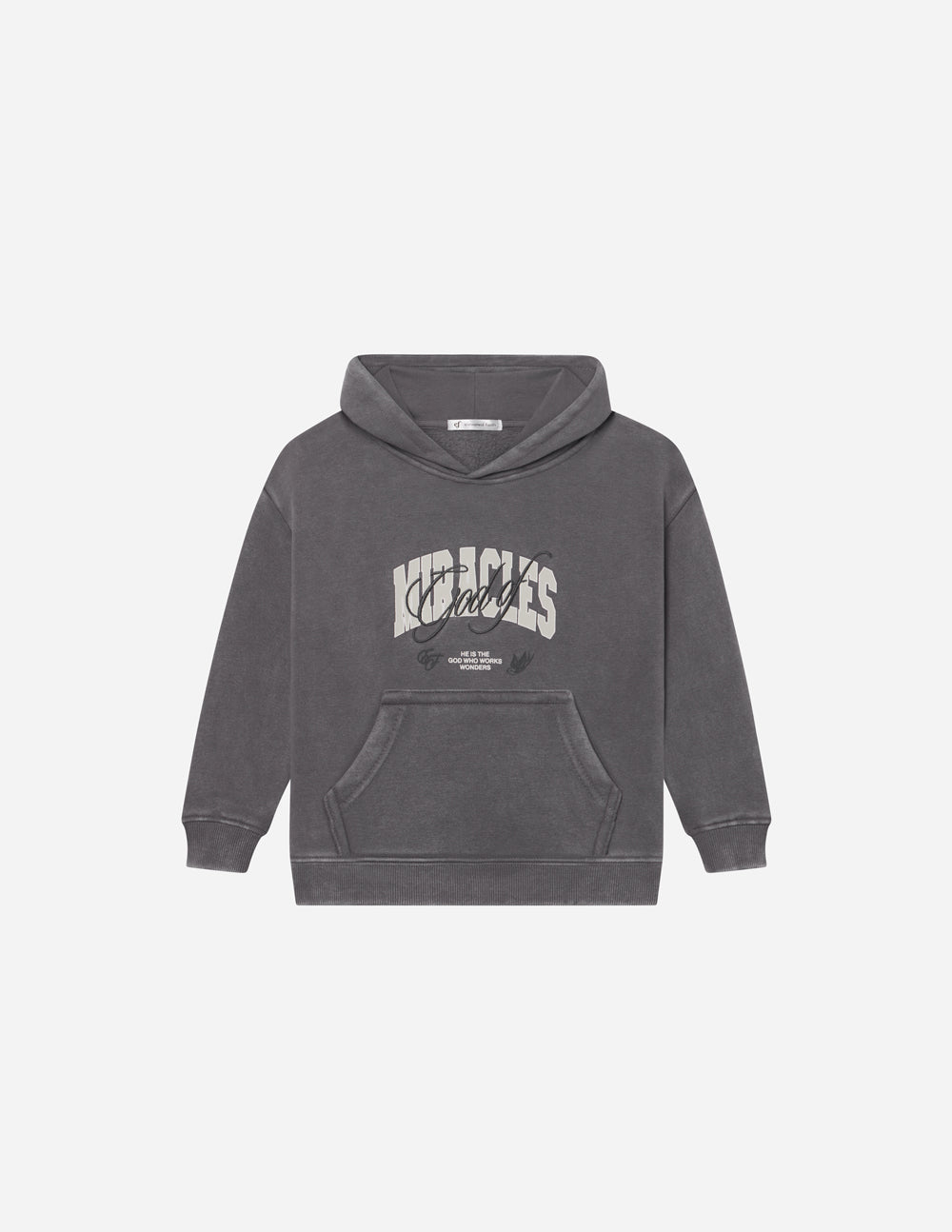 Sweat à Capuche CLVII Pour Enfant 8 Ans - Gris Chiné En Coton élasthanne