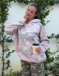 God's Girl Pink Camo Midweight Hoodie Christian Sweatshirt