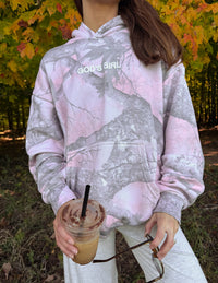 God's Girl Pink Camo Midweight Hoodie Christian Sweatshirt