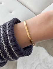 Gold Highs and Lows Cuff Bracelet Christian Jewelry