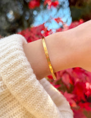 Gold Highs and Lows Cuff Bracelet Christian Jewelry