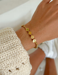Gold WWJD Letter Bracelet Christian Jewelry