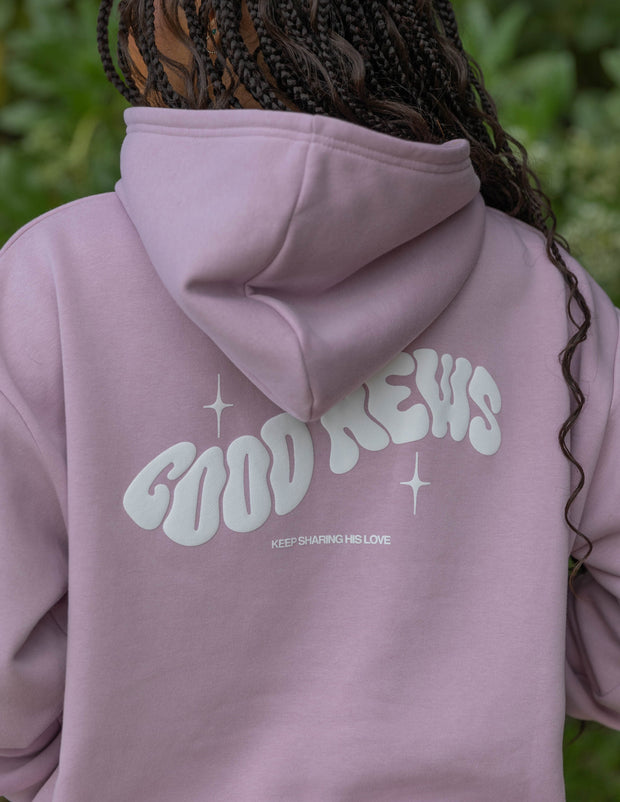 Good News Pink Unisex Hoodie Christian Unisex Sweatshirt