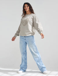 Heart Jesus Unisex Crewneck Christian Sweatshirt