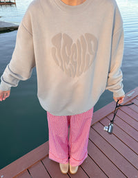 Heart Jesus Unisex Crewneck Christian Sweatshirt