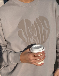 Heart Jesus Unisex Crewneck Christian Sweatshirt