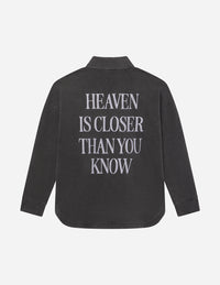 Heaven Is Closer Shacket Christian Jacket