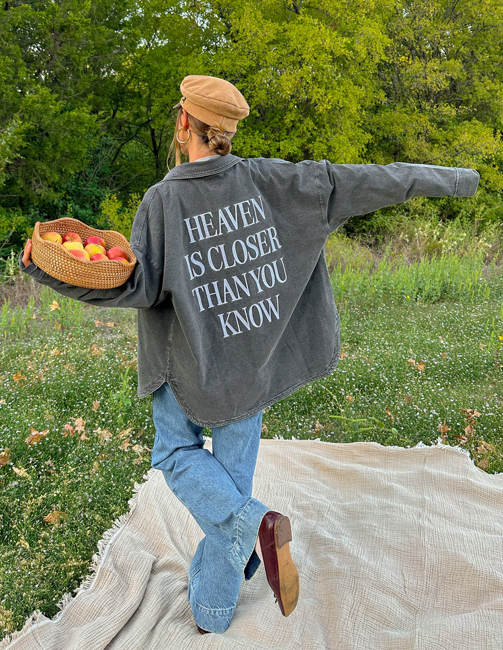 Heaven Is Closer Shacket | Christian Apparel | Elevated Faith