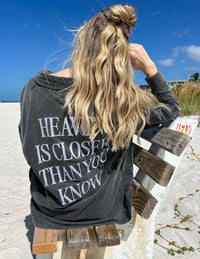 Heaven Is Closer Shacket Christian Jacket