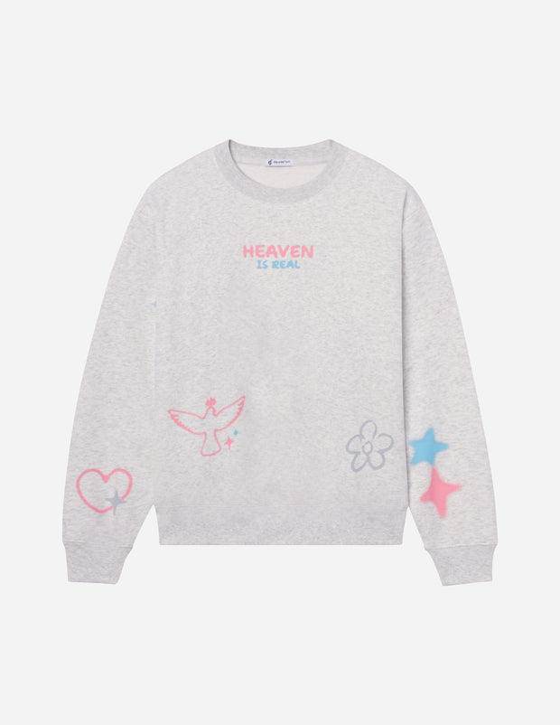 Heaven Is Real Unisex Crewneck Christian Sweatshirt