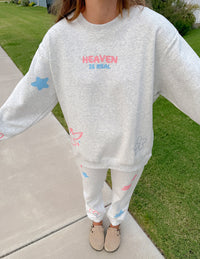 Heaven Is Real Unisex Crewneck Christian Sweatshirt