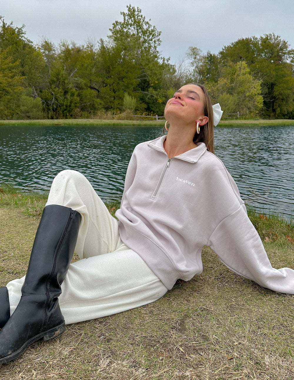 Heaven Women's Half-Zip Jacket | Outerwear | Elevated Faith