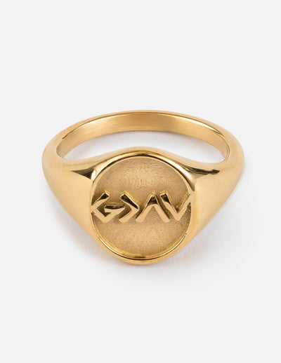 Highs and Lows Signet Ring Christian Jewelry