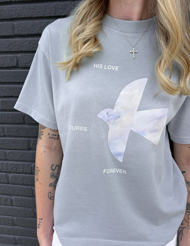 His Love Endures Forever Heavyweight Tee Christian Premium T-Shirt