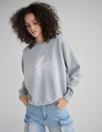 His Love Endures Forever Unisex Crewneck Christian Sweatshirt