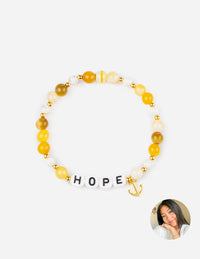 Elevated Faith Hope x Callie Shinoda Christian Letter Bracelet