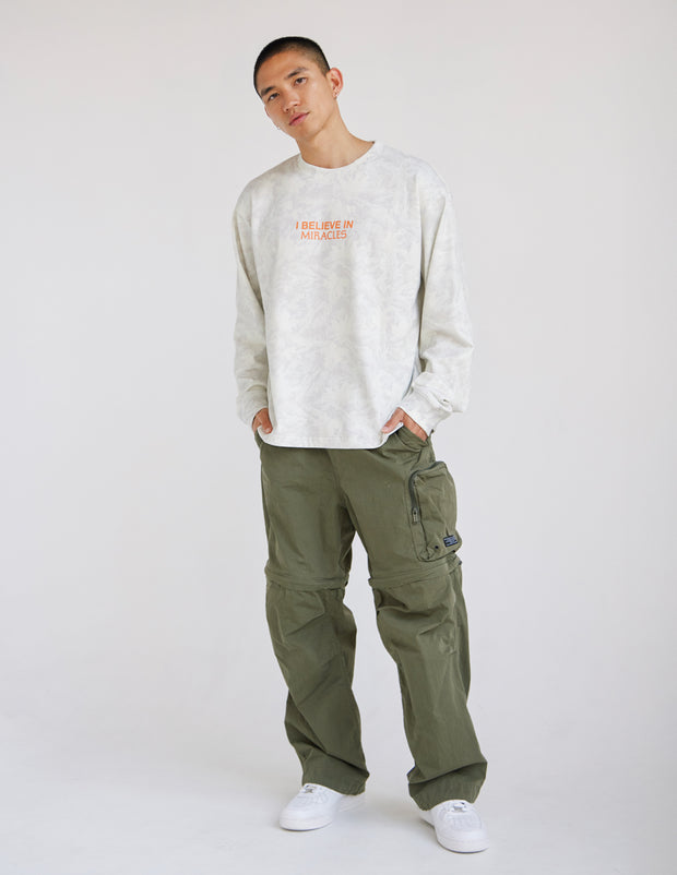 I Believe in Miracles Camo LS Heavyweight Tee Christian Long Sleeve