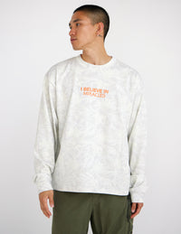 I Believe in Miracles Camo LS Heavyweight Tee Christian Long Sleeve