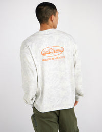 I Believe in Miracles Camo LS Heavyweight Tee Christian Long Sleeve