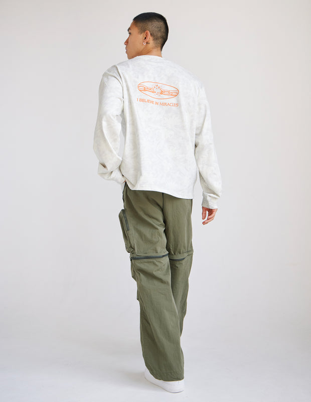 I Believe in Miracles Camo LS Heavyweight Tee Christian Long Sleeve