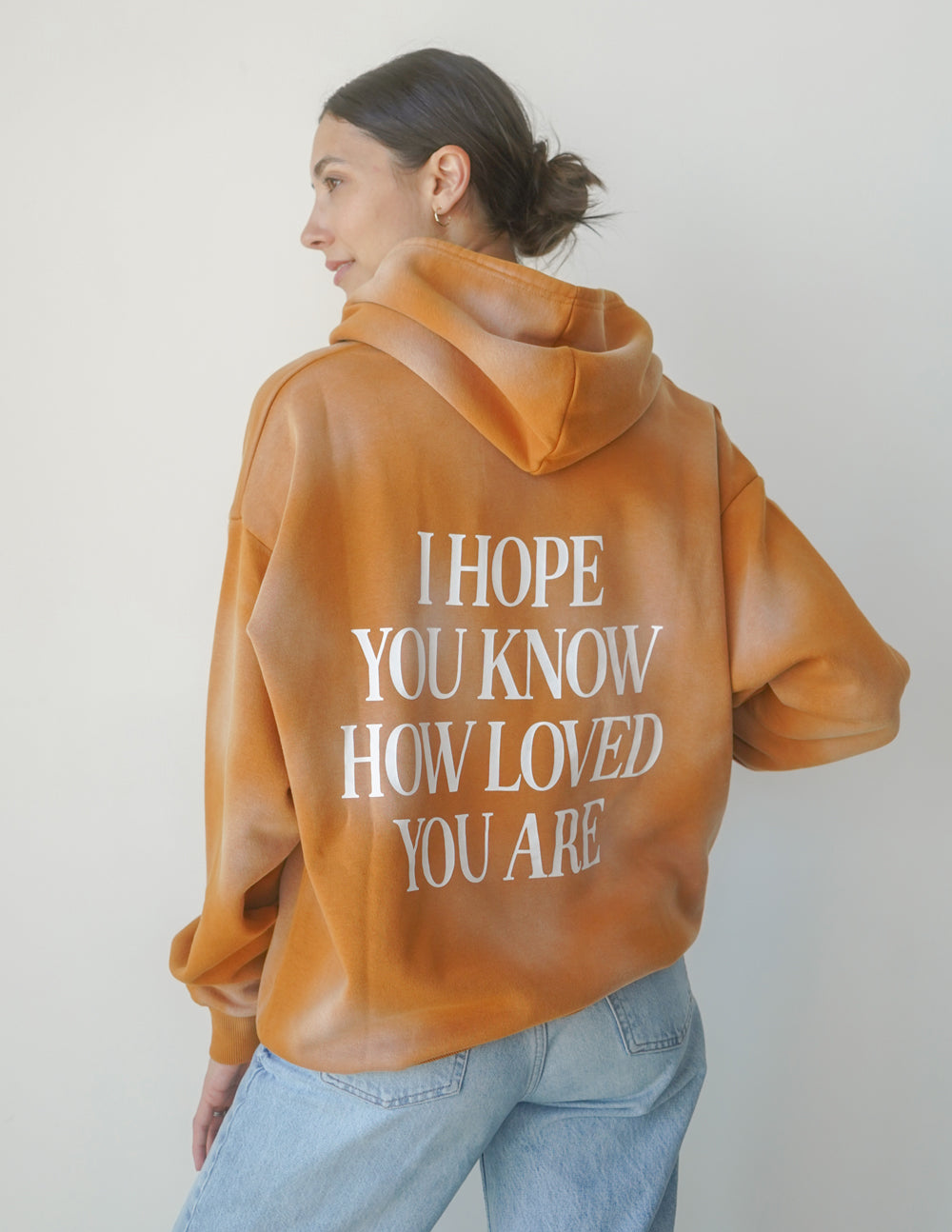 Official Elevated Faith Clothing I Hope You Know How Loved You Are Orange  Tie Dye Unisex Pullover Hoodie Elevatedfaith - Briotee