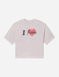 I Love Jesus Cropped Women's Tee Christian T-Shirt