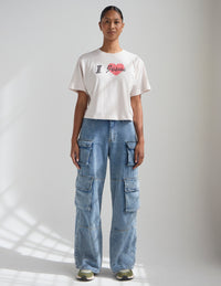 I Love Jesus Cropped Women's Tee Christian T-Shirt