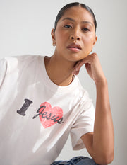 I Love Jesus Cropped Women's Tee Christian T-Shirt