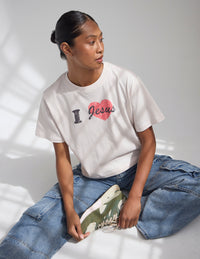 I Love Jesus Cropped Women's Tee Christian T-Shirt