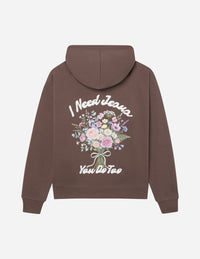 I Need Jesus Midweight Hoodie Christian Sweatshirt