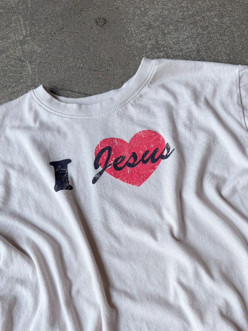 I Love Jesus Cropped Women's Tee