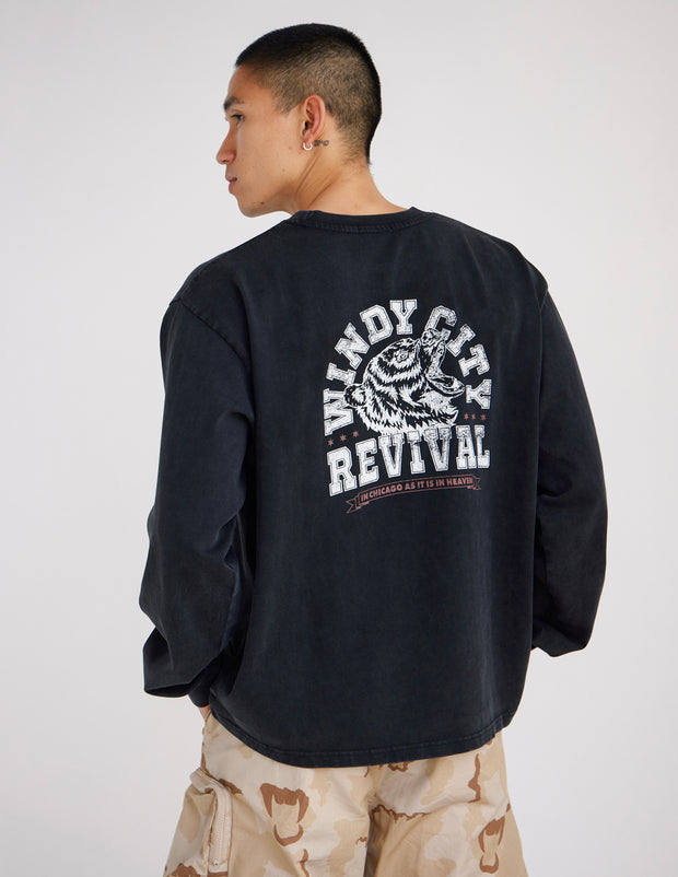 In Chicago as It Is in Heaven Long Sleeve Heavyweight Tee Christian Premium T-Shirt